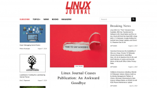 Screenshot des Linux Journals